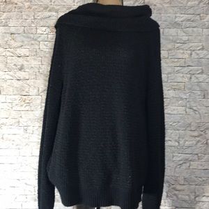 FREE PEOPLE | Cowl Neck Sweater | Black | Small
